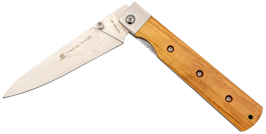 Petty Knife Taschenmesser mit Olivenholz - Rostfrei