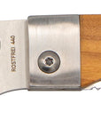 Nakiri Taschenmesser mit Olivenholz - Rostfrei