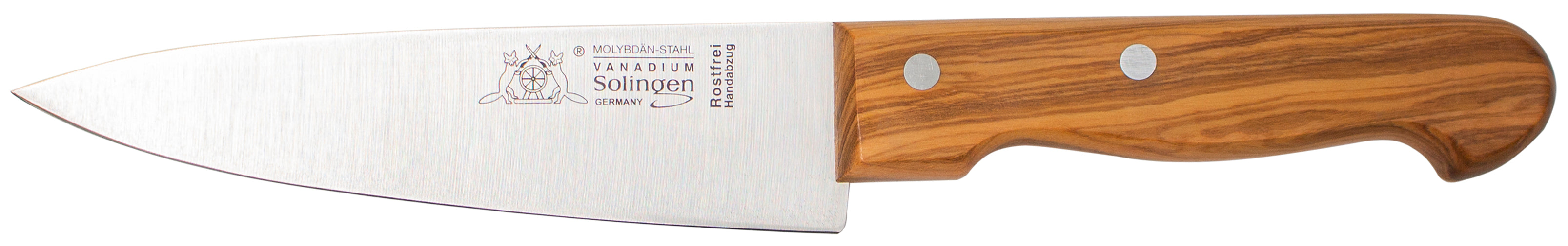Solinger Kochmesser 16cm mit Olivenholz - Rostfrei