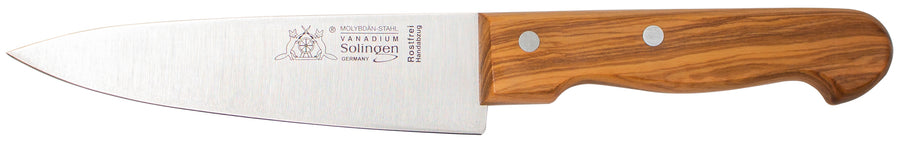 Solinger Kochmesser 16cm mit Olivenholz - Rostfrei